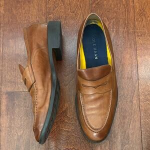 Cole Haan Men's Hawthorne Loafers in British Tan, Size 9.5